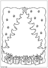 Coloriage arbre de NoÃ«l