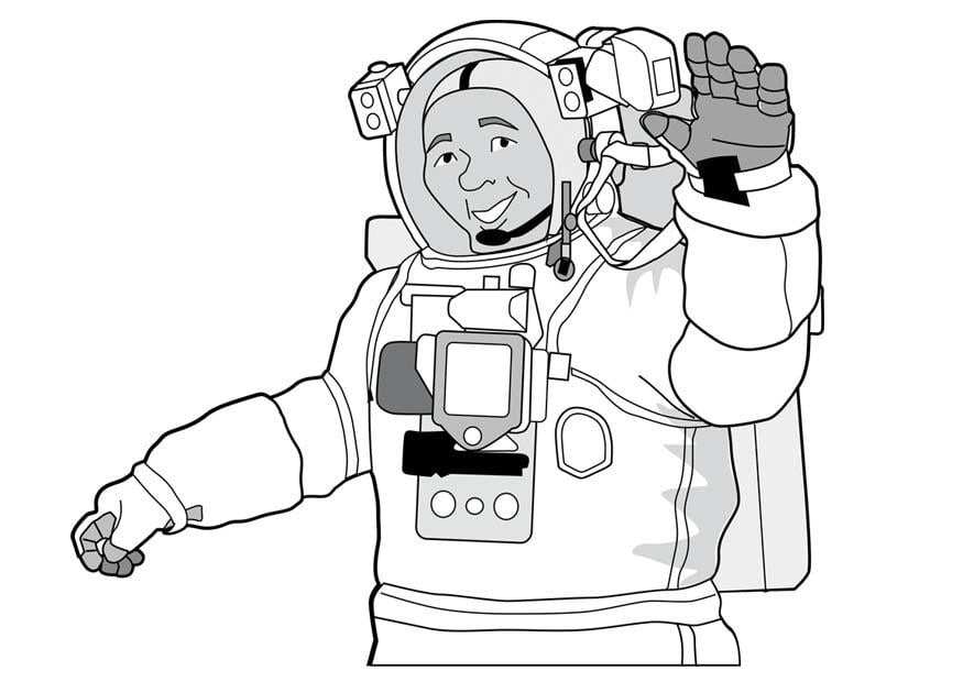 Coloriage astronaute