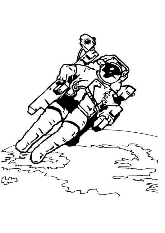 Coloriage astronaute