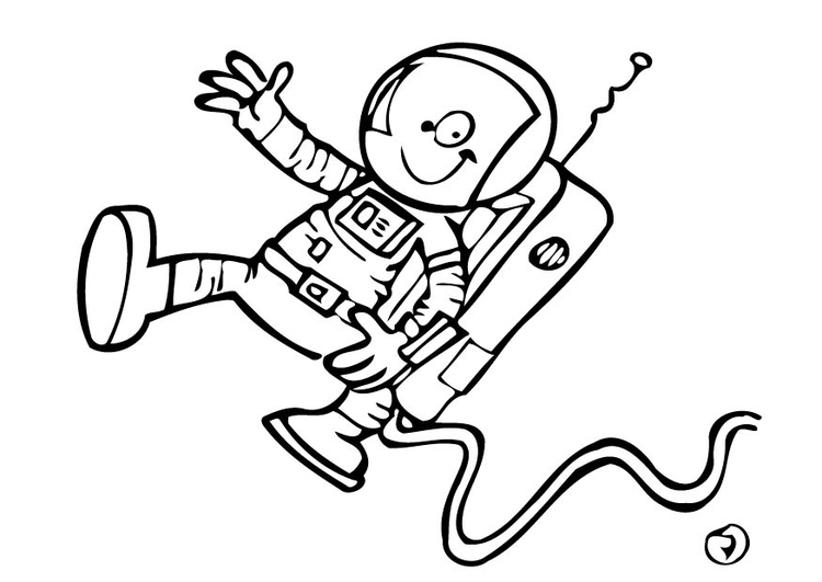 Coloriage astronaute