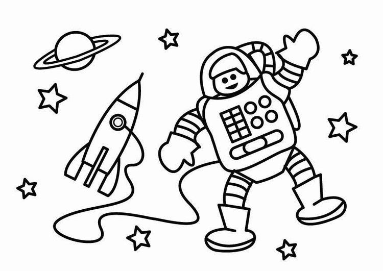 Coloriage astronaute