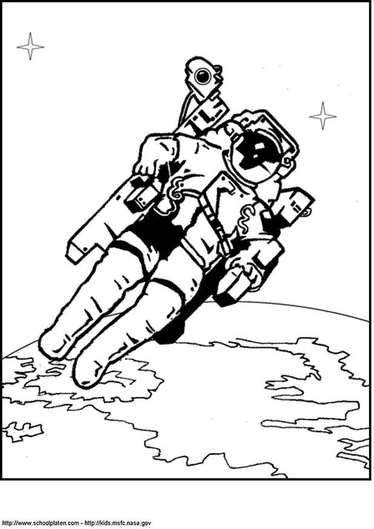 Coloriage astronaute