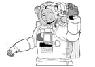 Coloriages astronaute