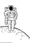 Coloriage astronaute