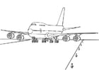 Coloriage avion 747