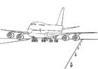 Coloriages avion 747