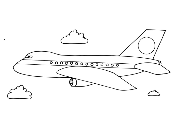 Coloriage avion