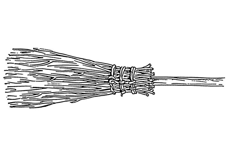 Coloriage balai  Coloriages Gratuits à Imprimer  Dessin 19126