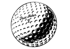 Coloriage balle de golf