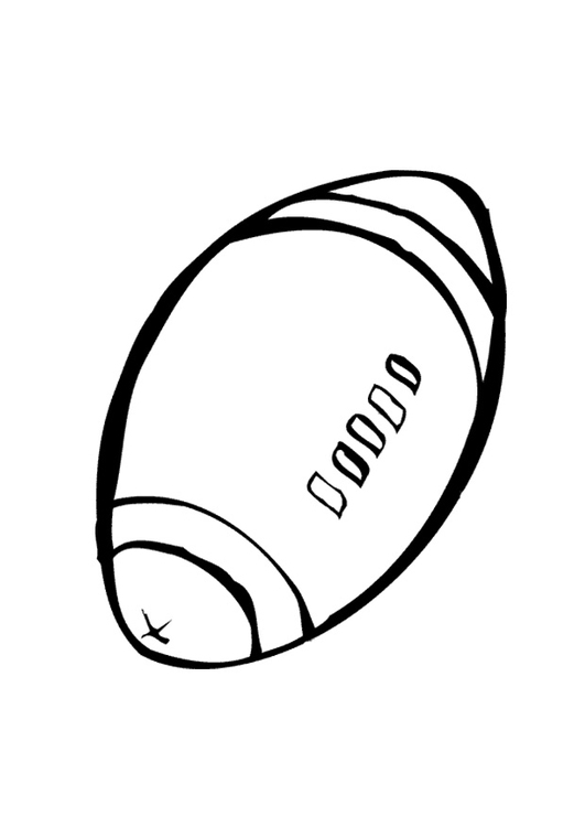 Coloriage balle de rugby