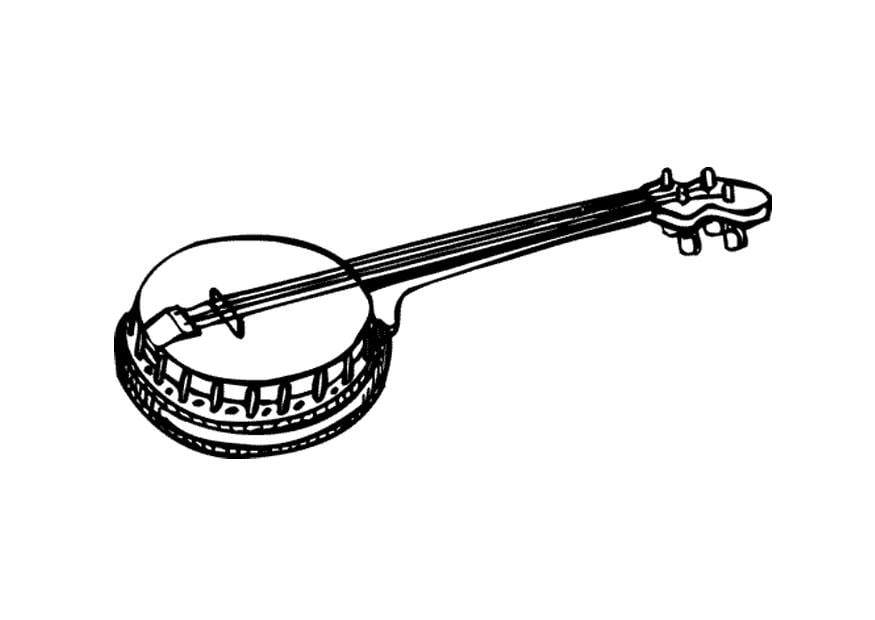 Coloriage banjo