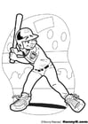 Coloriages baseball batteur