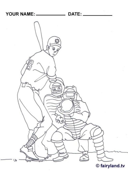 Coloriage baseball