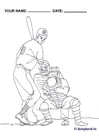 Coloriage baseball