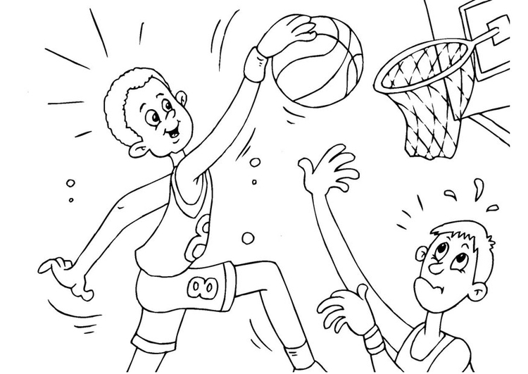 Coloriage basket  Coloriages Gratuits à Imprimer  Dessin 25987