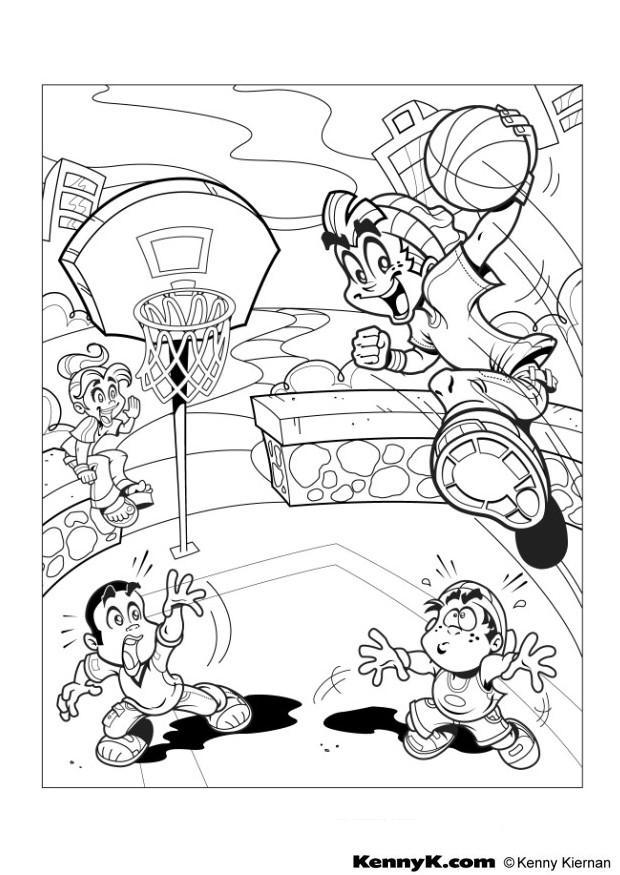 Coloriage basketball