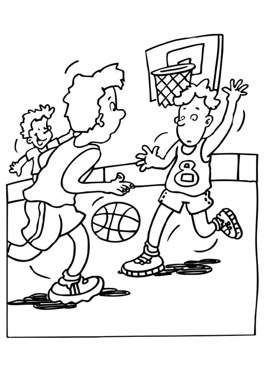 Coloriage basketball