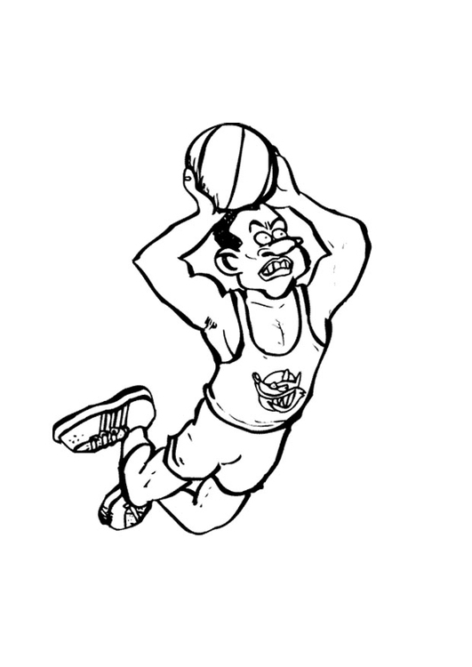 coloriage basketball i9678