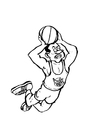 coloriage basket-ball