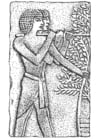 Coloriages bas-relief égyptien