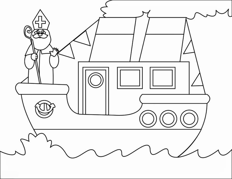Coloriage bateau à vapeur  Coloriages Gratuits à Imprimer  Dessin 16476