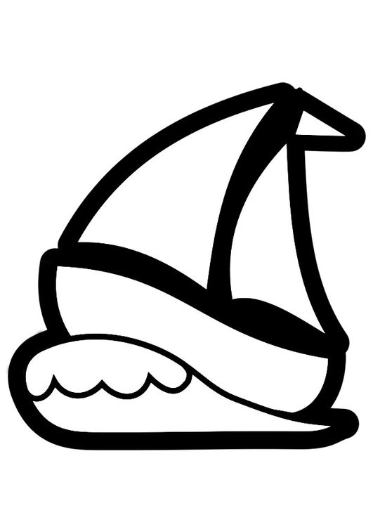 Coloriage bateau à voile  Coloriages Gratuits à Imprimer  Dessin 28270