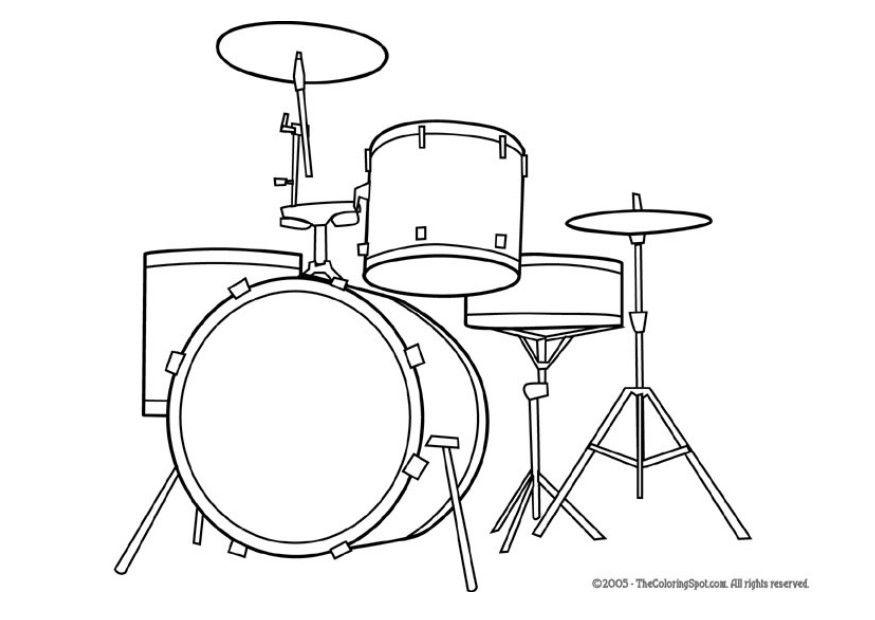 Coloriage batterie  Coloriages Gratuits à Imprimer  Dessin 5947