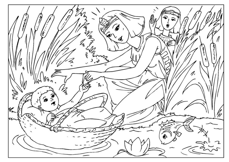 Coloriage bÃ©bÃ© MoÃ¯s