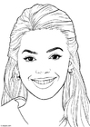 Coloriage Beyonce Knowles