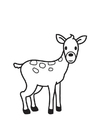 coloriage Biche
