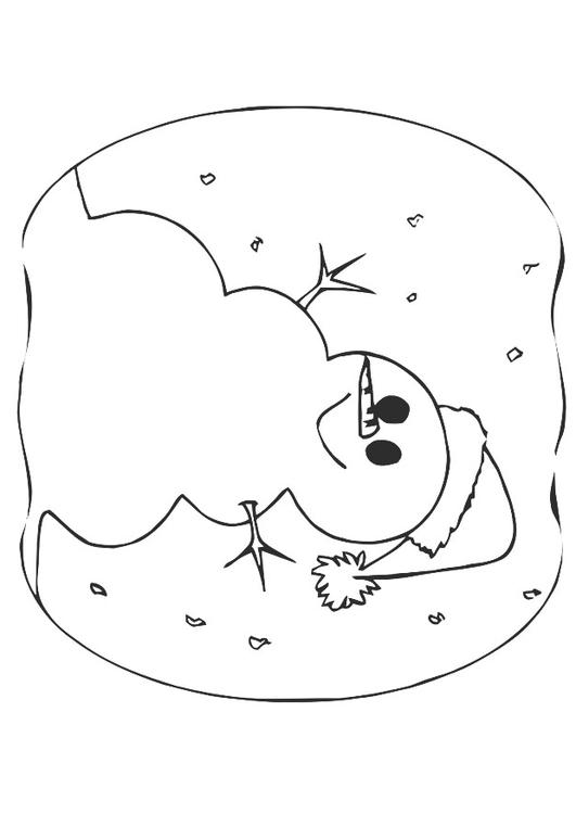bonhomme de neige avec bonnet de NoÃ«l