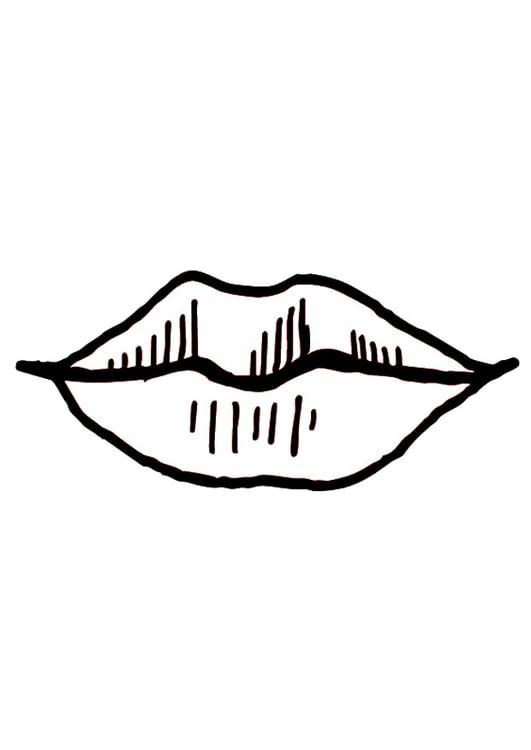 Coloriage bouche / lÃ¨vres