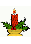 Image bougie de noël