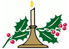 Image bougie de noël