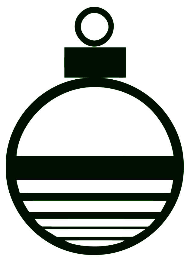 Coloriage boule de Noël