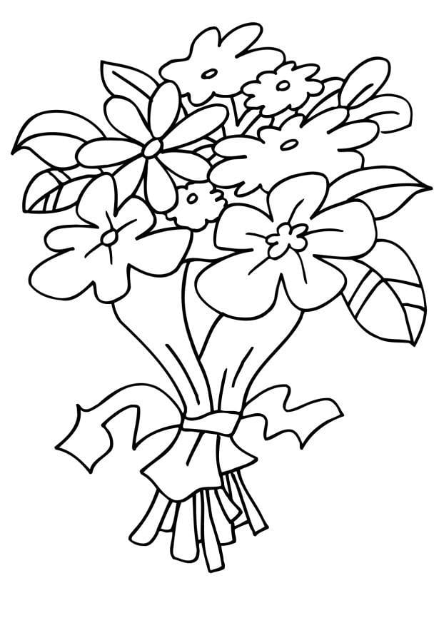 Coloriage bouquet