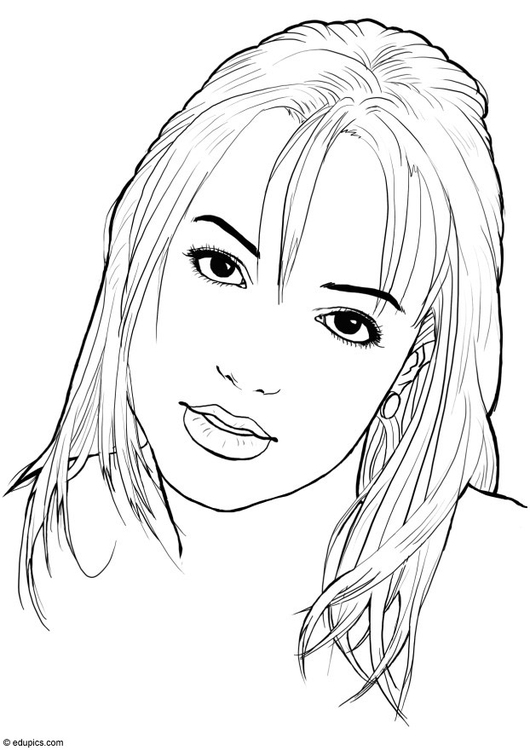 Coloriage Britney Spears