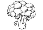 Coloriage brocoli