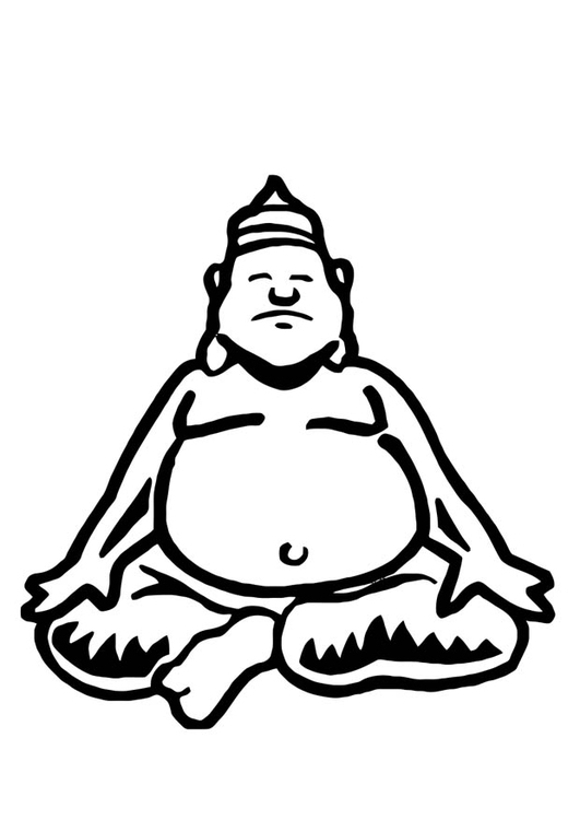 Coloriage buddha