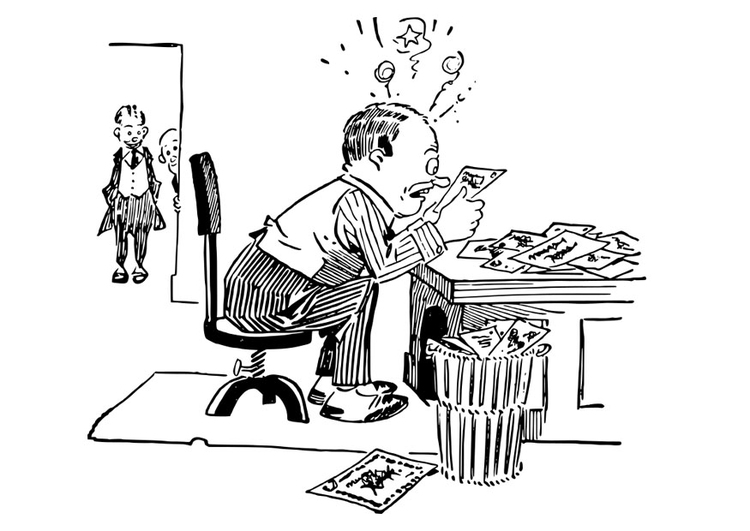 Coloriage Bureau  Coloriages Gratuits à Imprimer  Dessin 30640