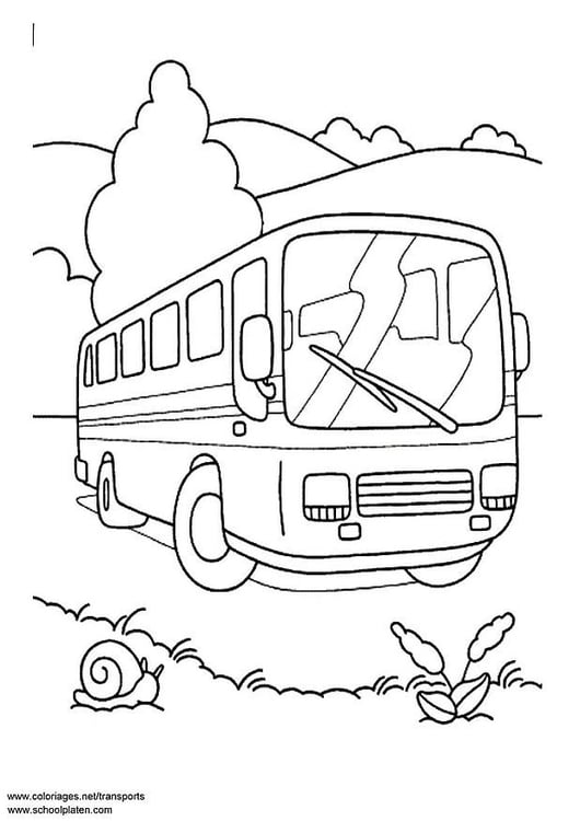 Coloriage bus