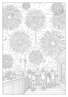 Célébrer le Nouvel An avec des feux d'artifice