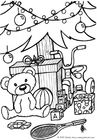 Coloriages cadeaux de Noël