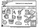 Coloriages calcium dans notre alimentation