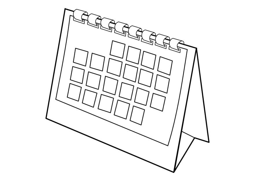 Coloriage calendrier