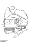 Coloriage camion-citerne