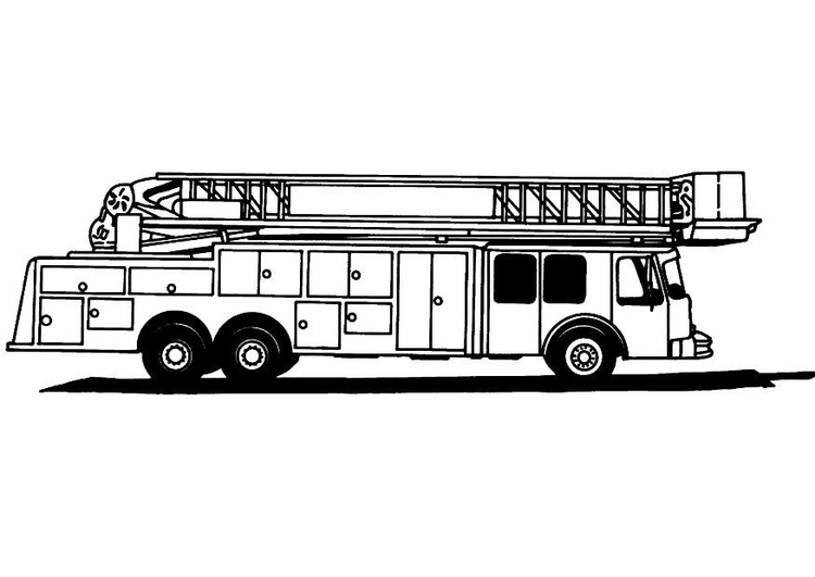 coloriage camion de pompier 2 i8165