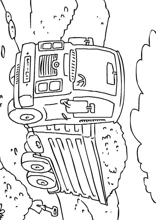 Coloriage camion  Coloriages Gratuits à Imprimer  Dessin 27176
