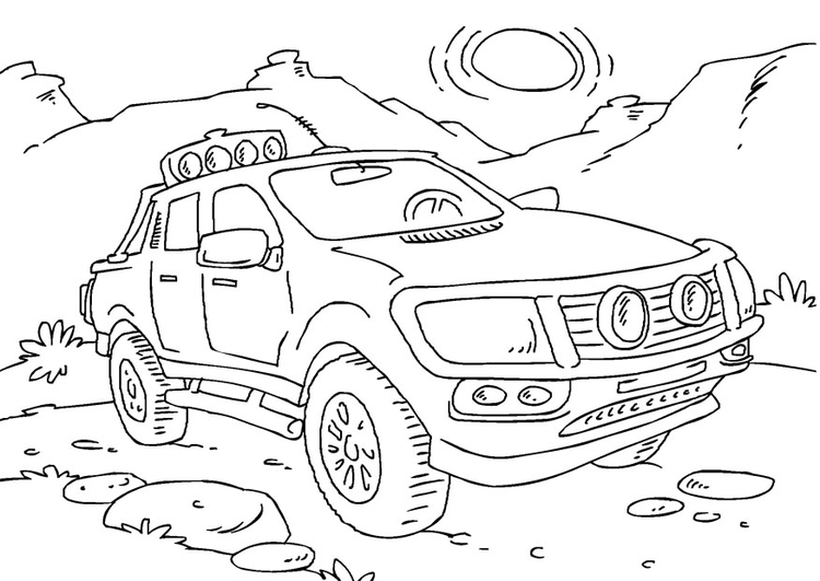 Coloriage camionnette