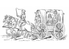 coloriage carrosse 15ième siecle